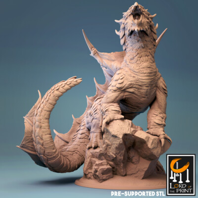 elder brown dragon Miniature D&D DnD Pathfinder RPG