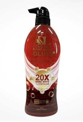 Deli Skin 20X Nano White Gluta (RED) Body Lotion SPF50 PA+++ 500ml