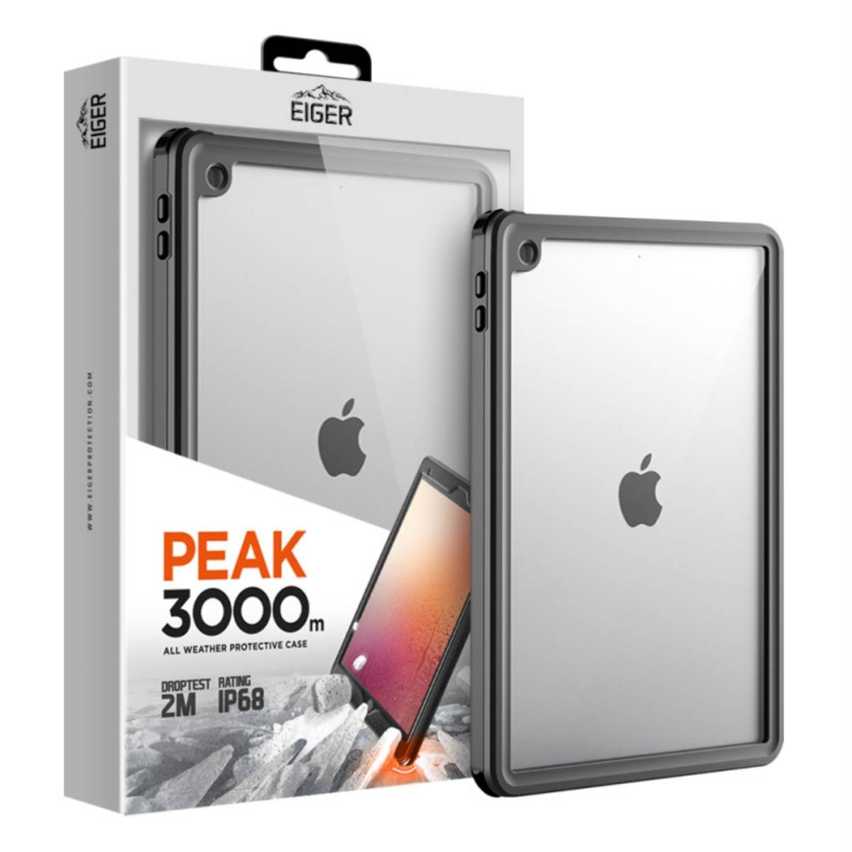 Coque iPad 10.2 transparente Eiger idéale pour le quotidien