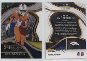 2023 Select Club Level Green & Yellow Prizm Die-Cut Jaleel McLaughlin Rookie RC