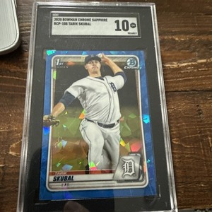 Tarik Skubal - 2020 Bowman Chrome Sapphire Edition #BCP-108 (RC) SGC 10