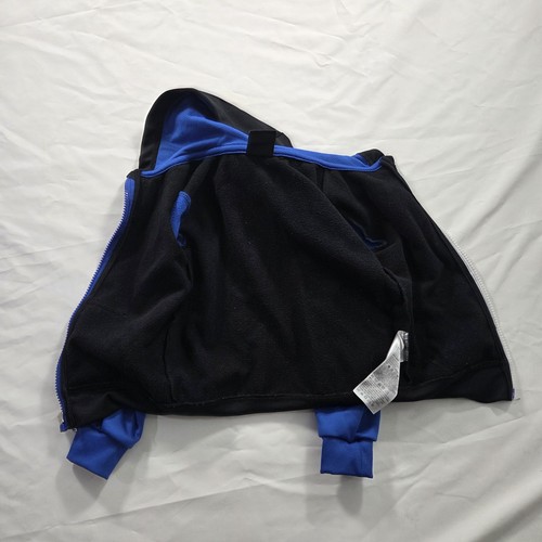 Nike Hoodie Jacket Youth 3T Black Blue Dri-Fit Full Zip Athletic Logo Toddler - Picture 14 of 18