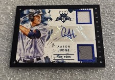 AARON JUDGE 2016 Panini Diamond Kings Framed AUTO DUAL JERSEY /49 RC ROOKIE BLUE