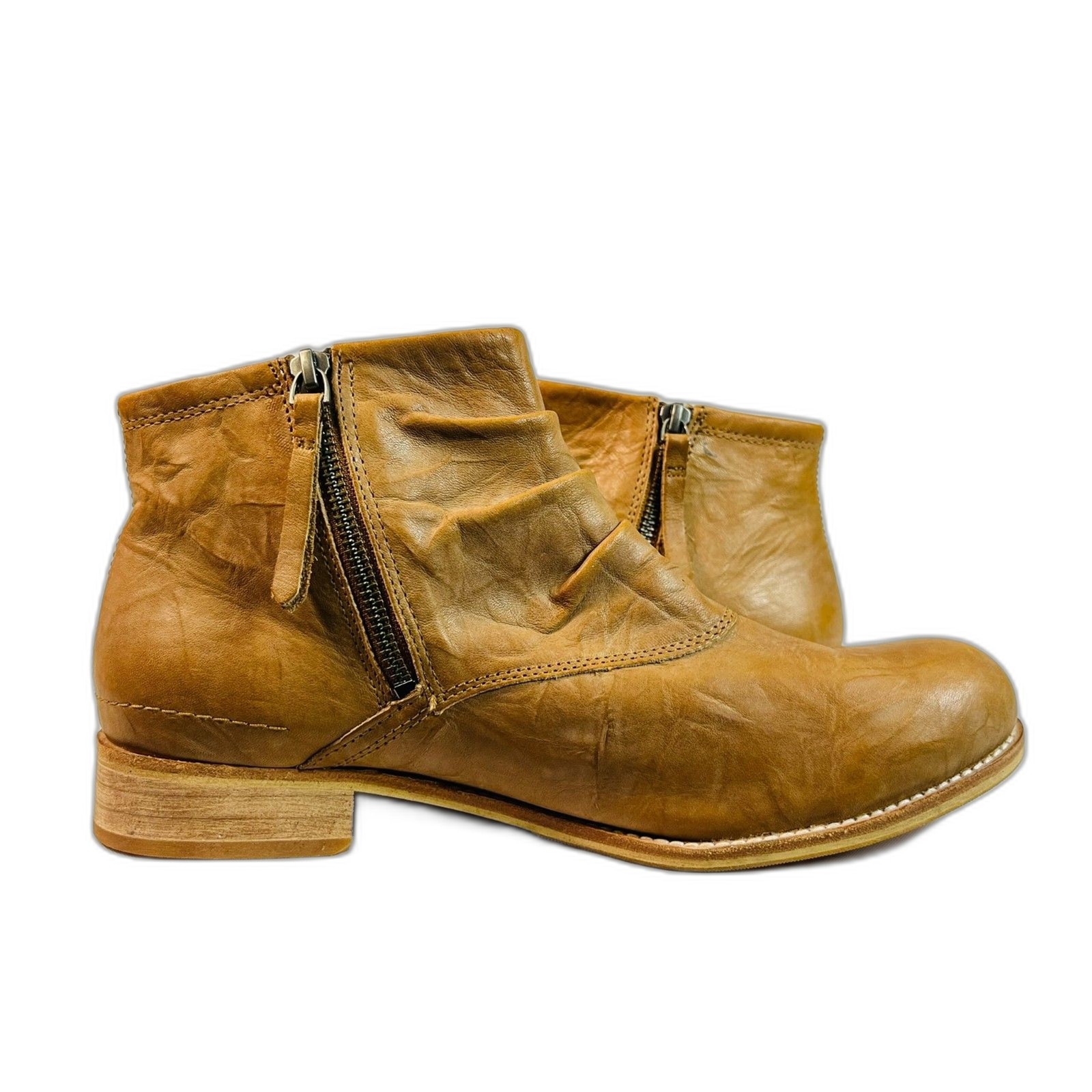 Cat Footwear Women's Irenea Chukka Boot Tan Leather Ankle Bootie US 10 TRIED ON