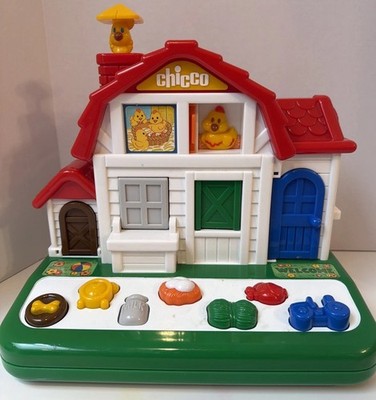 CHICCO POP OPEN PEEK A BOO FARM/BARN. RARE TOY