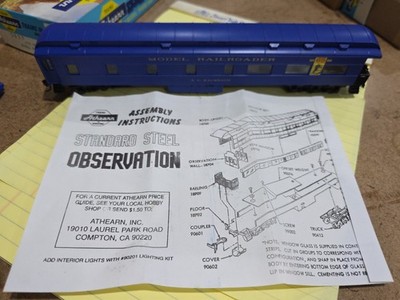 Ho Scale Athearn 5633 STD Observation  Model Railroader 65th  Blue Box Nos