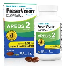 PreserVision AREDS 2 Eye Vitamins - #1 Doctor Recommended w/Lutein, Zeaxanthin