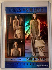 2025 PANINI CHRONICLED WNBA CAITLIN CLARK DRESS FOR SUCCESS /199 BLUE HOLO FOIL