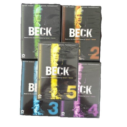 BECK 5 DVD lot Swedish Mystery Series Episodes 1-15 4&5 Sealed Haber Persbrandt - Picture 1 of 5