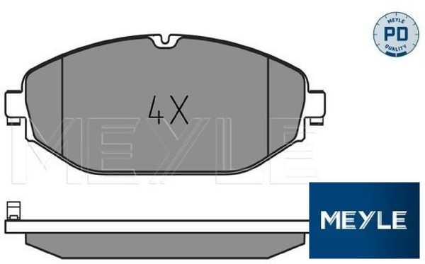 Meyle 0252207619/PD Bremsbelagsatz FüR Scheibenbremse Bremsbelagsatz-image