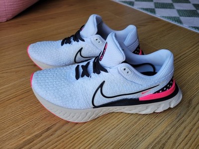 Nike React Infinity Run FK 3 White/Black-Pearl White DH5392-101 Men's Size 10