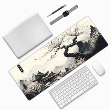 Japanese Mouse Pad, Large Japanese Desk Mat, Anime Gaming Keyboard Mat, No...