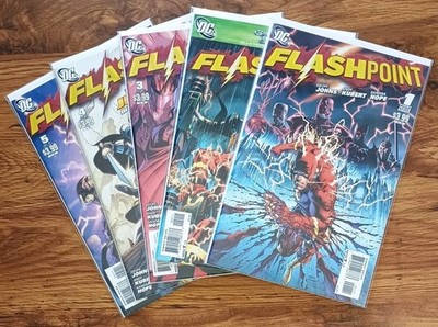 Flashpoint #1-5 Complete Series NM Geoff Johns Andy Kubert DC Comics Event 2011
