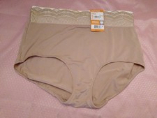 Panties NWT Warner  s No Muffin Top Brief Size 2X 9 Tan Beige