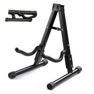 Yescom Folding Guitar Stand Floor A-Frame Instrument Display Stand with Foam Arm
