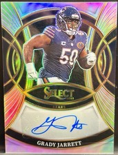 2025 Panini Select Grady Jarrett Silver Prizm Signatures Auto Bears SSP