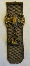 Antique Victorian Watch Fob Mesh Gold