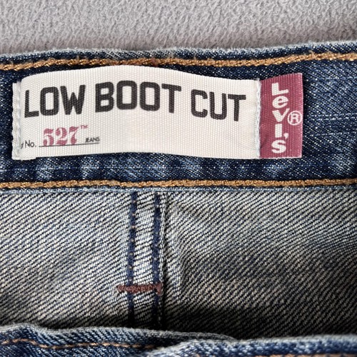 Levis 527 Jeans Uomo 28x30 Blu Denim Stivaletto Basso Taglio Dritto Classico Tag 30x30 - Foto 5 di 11