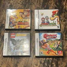 EMPTY CASES Assorted Nintendo DS Video Game Cases Lot Of 4 With Manuals