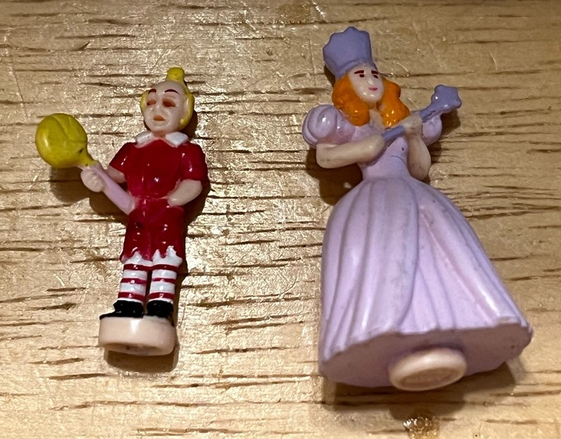 Lot Polly Pocket 2001 Wizard of Oz Emerald City Lollipop Munchkin /Glinda FrSh
