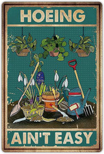 Funny Garden Sign outside Decor - Humorous Gardening Gift for Women Enthusiasts,