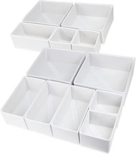 12 Pack Drawer Organizer Clothes, Foldable Fabric Dresser Organizer Closet