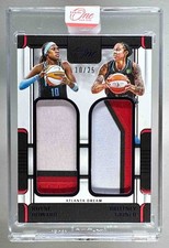 Brittney Griner Rhyne Howard 2025 Panini One and One WNBA Purple Dual Patch /25
