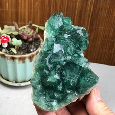 105-69-37mm Rare Natural Green Calcite fluorite Mineral Specimen 318g A3871