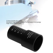 2X Multiplier Eyepiece Lens 23.2mm Universal Aluminum Alloy Body Microscope