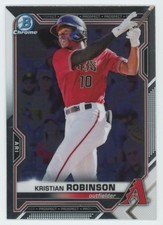 2021 Bowman Chrome Prospects Atomic Refractor Kristian Robinson Arizona