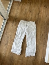 Vintage Marithe Francois Girbaud White Cotton Trouser Pants Size S