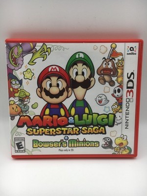 Nintendo 3DS - Mario & Luigi Superstar Saga / Bowser's Minions w/ Box (Works)