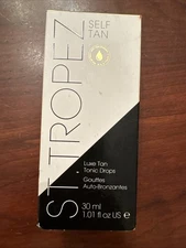 St. Tropez Self Tan Luxe Tan Tonic Drops- 1.01 oz / 30 ml New In Box