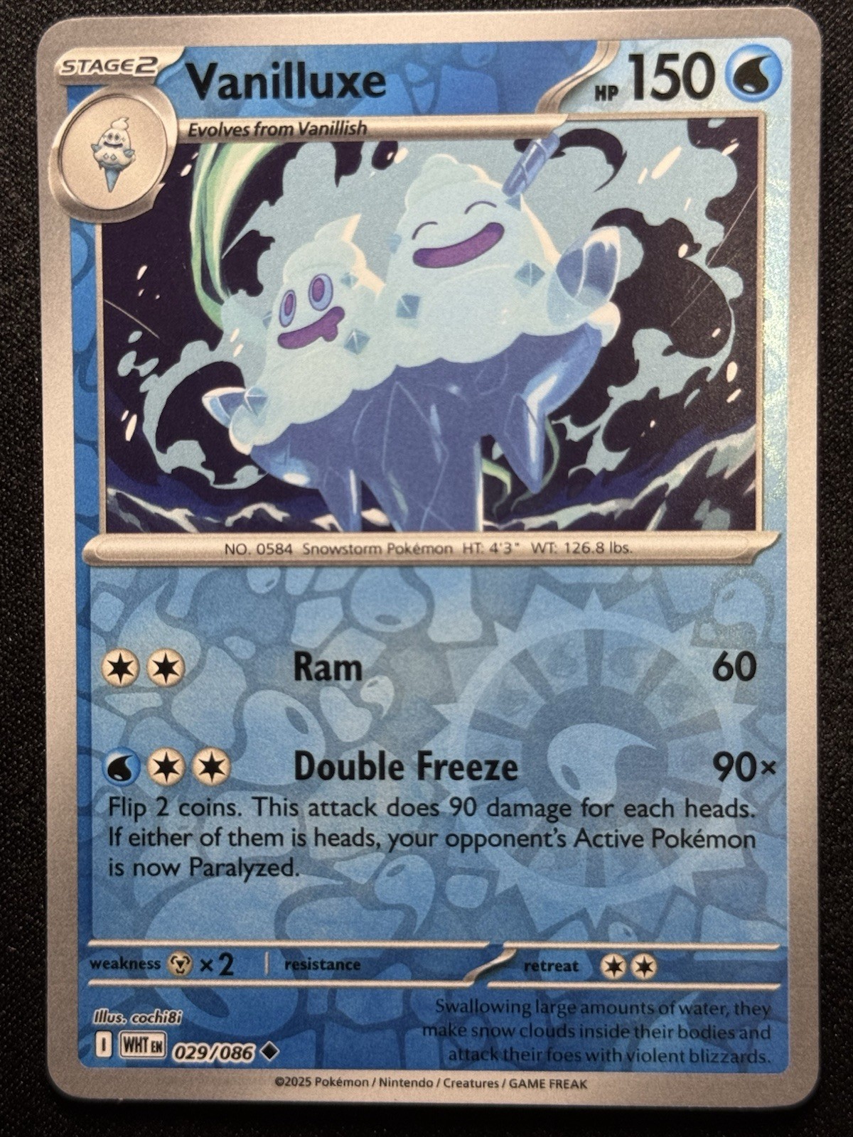 Vanilluxe 029/086 Sv: White Flare Reverse Holo NM