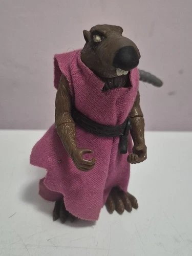 Vintage 1988 TMNT Master Splinter Action Figure - SOFT HEAD Variant - Playmates
