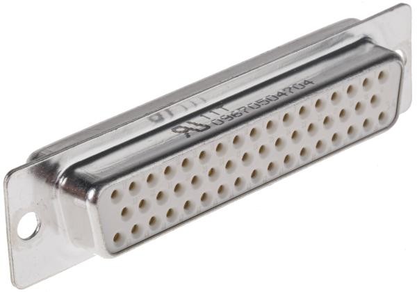 HARTING 09 67 050 4704 pack de 4 fiches d'interface Sub-D 50 broches en métal robuste