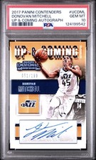 2017 Panini Contenders Donovan Mitchell Rookie Up & Coming Autograph GEM MT 10 