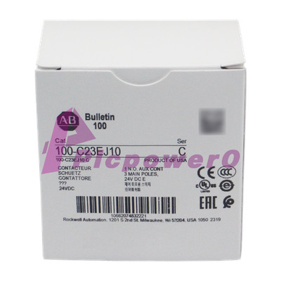 Brand New 100-C23EJ10 Allen-Bradley 100-C IEC Contactor 24V DC Electronic Coil