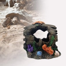 Aquarium Decorations Barrel Realistic Crafts Hiding Place Figurine Aquarium