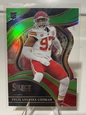 2023 Panini Select - Felix Anudike-Uzomah #269 Neon Green Prizm DieCut /499 (RC)
