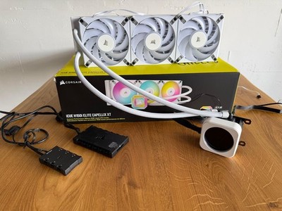 Corsair iCUE H150i ELITE CAPELLIX XT Wasserkühlung + LCD-Display Upgrade (Weiß)