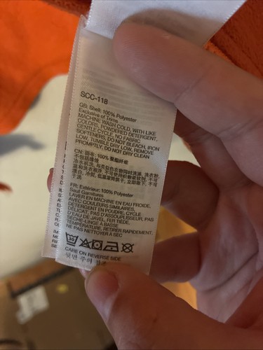 Marmot Youth Boys XL Orange Fleece Pullover Sweater Outdoor Hiking Jacket  - Picture 4 of 8