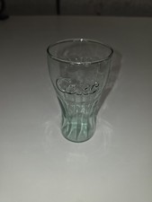 Vintage Coca-Cola Coke Green Glass Bell Shaped Tumbler Glass 6 in Clear Drink