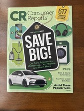 Consumer Reports Magazine July August 2026 Save Big Issue Cars Appliances TV's++