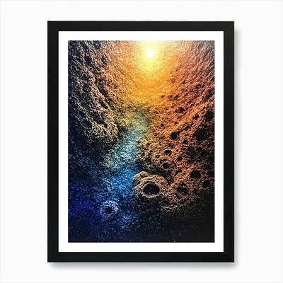 Sternenhimmel 1 Kunstdruck gerahmt Wandbild Poster Leinwanddruck Bild