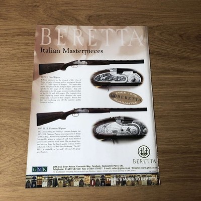 GUNS80 MAGAZINE ADVERT 12X9 BERETTA 687 EELL DIAMOND PIGEON