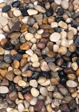 Decorative Polished Pebbles NEW 2 Lbs and 10 Ounces, Vase Filler, Mixed Colors