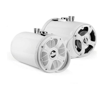 Pair Bazooka MT6552WS Marine Tower Speakers 6.5” Wakeboard White