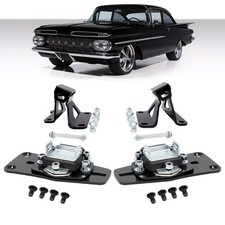 For Chevy Impala Biscayne 1959-1964 Motor Mounts Engine Bracket Kit LS Swap