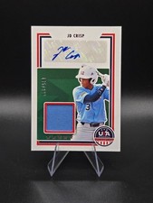 2022 USA Baseball Stars and Stripes Material Signatures #96 JD Crisp SP/399!